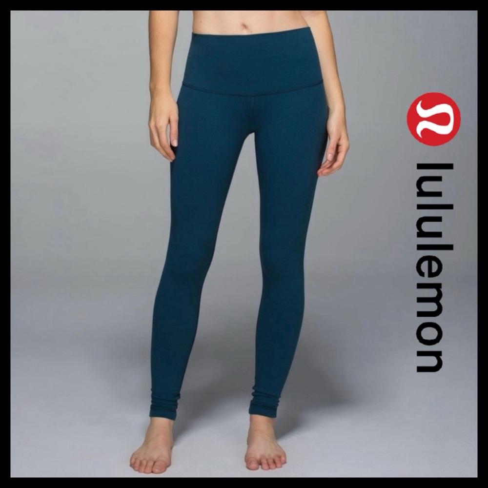 Lululemon Wunder Under Pant *Full-On Luon (Roll Down)•Alberta Lake